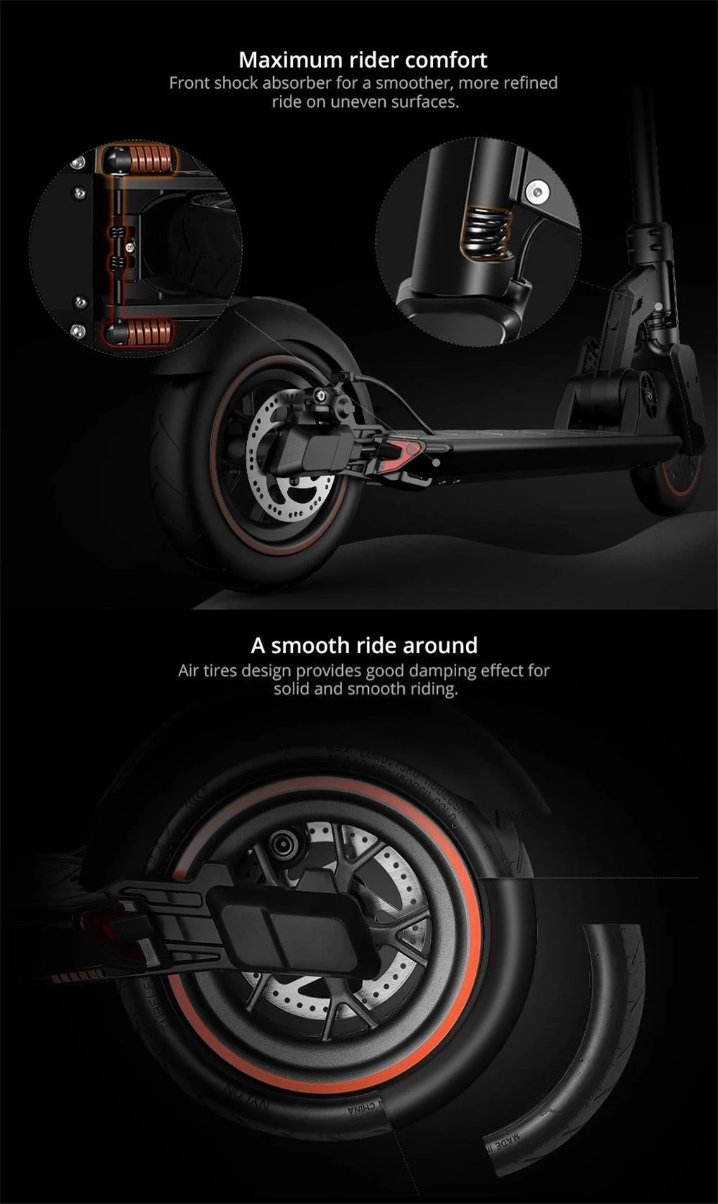 Original Kugoo M2 PRO Folding Electric Scooter 350W Motor LED Display Screen Max 25km/H 8.5 Inch Tire E Scooters-Black