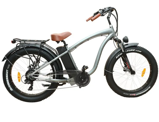 750W 4.5インチ高速ファットタイヤ電動マウンテンバイク格安メンズビーチクルーザー自転車